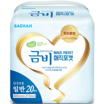 금비 매직포켓 성인용 속기저귀 남성용 20매, 1팩