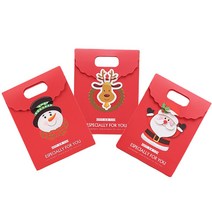 접이식 쇼핑백 M 크리스마스 고급 쿠키박스 심플 단상자 머그컵 케이스, M눈사람