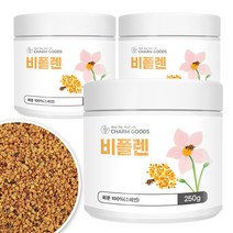 스페인산 비폴렌 첨가물없는 100% 꿀벌화분 벌화분, 3개, 250g, 250g