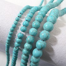 [51-069]원석라운드 4/6/8/10mm 블루하울라이트 반줄