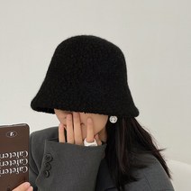 루나봉봉 고급 울 뽀글이 버킷햇