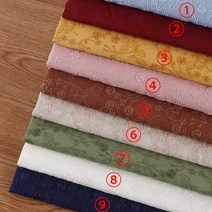 공단천 나일론원단 쉬폰원단 새틴원단 트위드원단 인형옷원단 레트로 여러 가지 빛깔의 자수 모시 코튼 린넨 패브릭 수제 옷 베개 식탁보 의류 천 일본, 3, 1미터 100cmx125cm