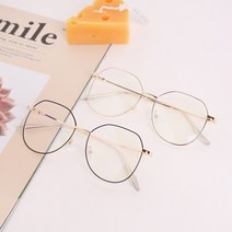 하금테 철테 차단 데일리룩 안경테 블루라이트 여자 AR-9038 슬림 뿔테 청광 패션 공용 안경 남자