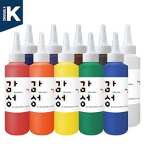 (사은품증정) 감성물감 140ml 10색 스노우키즈 유아 아기 색감교육 핑거페인트 물감놀이 미술놀이 유아물감 촉감놀이, 감성물감140ml(10색)+사은품:포리시트 멀티(랜덤)