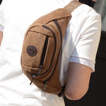 남자 힙색 허리 가방 웨이스트 백 바이크 핸드폰 조깅 러닝 운동 힙백 베이직 카키, 01 베이직 브라운