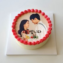 케이크어위시 포토케이크 레터링케이크 수제 맞춤 주문제작 여친 사진 케익, 블루베리 맛 1호, 화이트, 주문일 기준 2일후 수령(예 일요일 주문-화요일 수령)