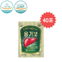 대웅생명과학 웅기보 밀크씨슬 간 피로회복 활력 에너지 업, 40포