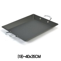 경질 사각볶음팬(대)-40x35CM 볶음팬 사각볶음판 불판 구이판 볶음철판 주방용품 조리기구, 단일사이즈