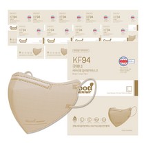 굿매너 2D 새부리형 컬러 마스크 KF94 대형 50매(5매입x10개), 5개입, 10개, 대형/베이지(5매입x10개)