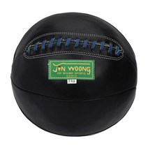 진웅스포츠 진웅 가죽 메디신볼 3kg 블랙, 단일옵션