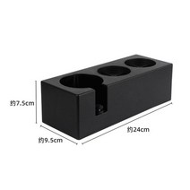 커피 디스트리뷰터 58mm 탬퍼 홀더 매트 필터 스탠드 에스프레소 스테이션 메이커 지원, 블랙 베이스