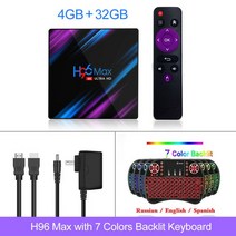 vontar smart tv box android 11.0 h96 max 4gb ram 64gb rom tvbox 5g wifi 4k 미디어 플레이어 android 10 11 yo, 협력사, au 플러그, 4g32g i8