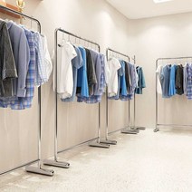 옷 가게 행거 튼튼한 스탠드 쇼핑몰 여성 매장 편집샾, 가로 150 x 세로 40 x 높이 170