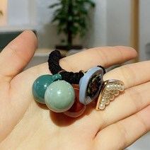 한국식 동대문 사탕색 동그란 볼 헤어밴드 고무줄 삼각 진주 여사 심플한 헤어밴드 머리끈