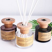 심플 우드 차량용 천연 디퓨저 방향제 답례품 집들이 100ml 거실 실내 인테리어 방향제 답례품 집들이 선물, 투명_피톤치드