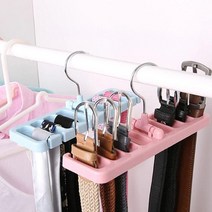 벨트행거 공간절약 랙 넥타이 홀더 회전 옷장 옷걸이, 벨트행거핑크 SE00413, 상세페이지 참조2