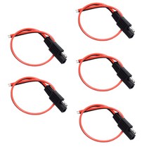 SAE 전원 자동차 연장 케이블 18AWG 30CM 2 핀 커넥터 빠른 분리 5 개, 한개옵션0