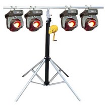 조명 스탠드 거치대 삼각대 핸드 크랭크 무대 라이트, 9번 삼각대 2단 원형 폴 랙
