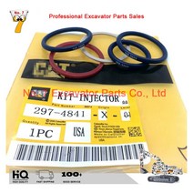 연료 부품 굴삭기 액세서리 CAT 329D 330D 인젝터 오일 씰 수리 키트 C7 C9 엔진 2974841, 01 297-4841