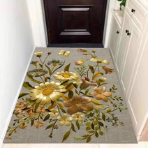 업소 현관 베란다 코일 매트 헬스장 입구 충격흡수 바닥보호, 90*100개, 유화 해바라기