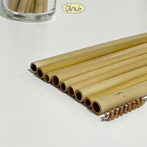 유인우르 환경 대나무 빨대 2 타입 세척솔 일회용 다회용 재사용 텀블러 스트로우 답례품 단체주문, 03) 세척솔