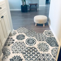 바닥셀프시공 북유럽 미끄럼 방지 방수 붙이는 접착식 욕실 거실 주방 베란다, G (10장)