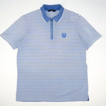 629.닥스골프 스트라이프 집업 반팔카라티/정품/남성