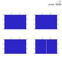 오션웨일 접이식 야외 천막 3x3 C세트 (심플바람막이 4면) 주차 행사용 포장마차 캐노피 천막, (C세트)블랙