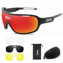 스키고글 스노우보드고글 POC 브랜드 스포츠 사이클링 안경 야외 MTB 자전거 UV400 고글, 1.C1 - with case