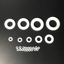 플라스틱 와셔 흰색 플라스틱 하드 나일론 플랫 스페이서 씰 와셔 개스킷 링 M2 M2.5 M3 M4 M5 M6 M8 M10, 07 M4x8x1