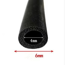 PE폼 길이 1M 2M 3M 다른 크기 스트립 튜브 삽입 스폰지 고무 파이프 EPDM 거품, [01] O, [02] ID4mm OD6mm, [01] 1M