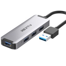 뉴서피스프로 USB 3.0 4포트 USB허브 무전원 알루미늄, U USB허브