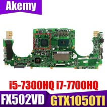 FX502VD GTX1050TI GPU i5-7300HQ i7-7700HQ CPU 8GB RAM 노트북 ASUS FX502V FX502VD FX502VE FX502VM 메인, GTX1050Ti-4G I5-7300