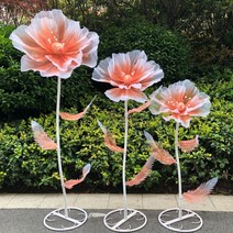 자이언트 플라워 인테리어 조화 결혼식 꽃장식 포토존 웨딩 인테리어, H 패키지