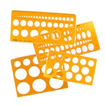 템플릿 템플레이트 산키스 딜리 일리 정공 사각 원형 소형 사각 모양 종합형판 디자인 제도, NO.109