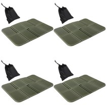 오마이남친 휴대용 접이식 등산방석, 카키 4개+파우치 4개