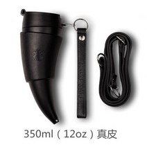 아메카지빈티지 미국 GOATSTORYMUG 양의뿔 커피잔 남성 여성 커플 컵 크라우드소싱 뿔잔 선물 2613101832, 블랙 350ml 리얼가죽 블랙 350