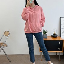 여자 봄옷 데일리 노기모 무지 후드티 라운지룩 엄마등원룩 자취생 여름옷