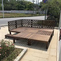평상 조립식 평상마루 나무데크, I. 90 메쉬 울타리 조각