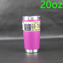 스탠 코렐 도자기 카페 머그잔 머그컵 스테인레스 스틸 텀블러 진공 플라스크 이중 물 보온병 30 20 벽 여행용 유리 커피 자동차 컵, 20oz Rose purple