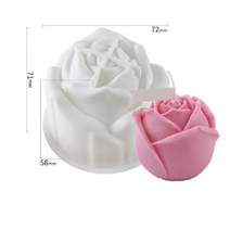 틀 양초 몰드 캔들 3d 해바라기 로즈 금형 실리콘 비누 석고 아로마 테라피 diy 베이킹 도구 홈 장식 클레이 수지 아트 공예, Rose