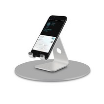 알루미늄 받침대 TV회전판 스탠드 회전거치대, 다크그레이