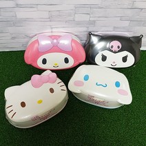 [이라운드몰]LEC 산리오 캐릭터 물99.9프로 웨트티슈 물티슈 80개입 4종 택1, 쿠로미, 옵션선택