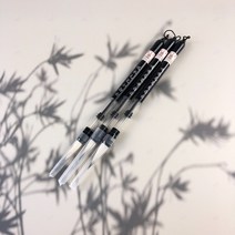 서예붓 먹물 충전형 한자 글쓰기 화방 서예 문방사우, A) 소