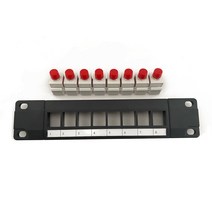 FC 광섬유 패치 패널 RJ45 10G 준비된 플라스틱 하우징 T568A 및 T568B 배선 용으로 8 포트