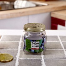 과일청유리병 사각용기1호 700ML THCO13