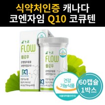 은행잎추출물 코엔자임Q10 70대 두뇌건강 항산화 도움 징코 노루궁뎅이버섯 아티초크 병풀 샐러리 추출물 고함량 혈압낮추는법 혈관에좋은 영양제 활성산소제거