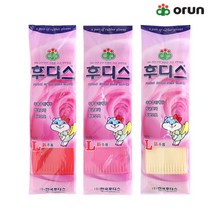 오런 후디스 고무장갑 (L)대 3세트, 색상:레드, 레드