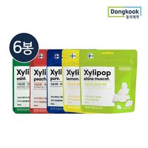 제약사에서 만든 핀란드산 자일리톨 자일리팝40g 6봉, 피치 6봉