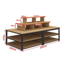 가방 의류매장 백화점 중앙 상품진열대 360도 디스플레이 테이블, 사이즈, N